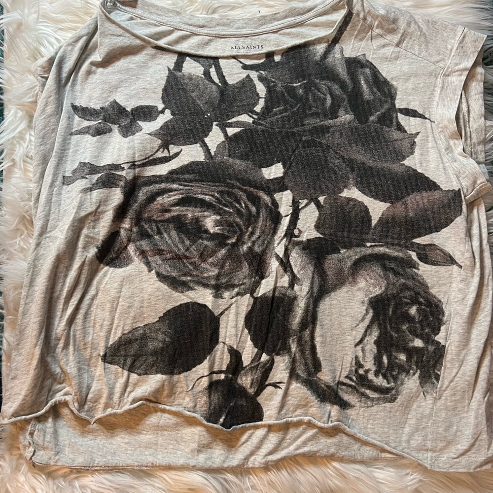 Allsaints rose large t shirt